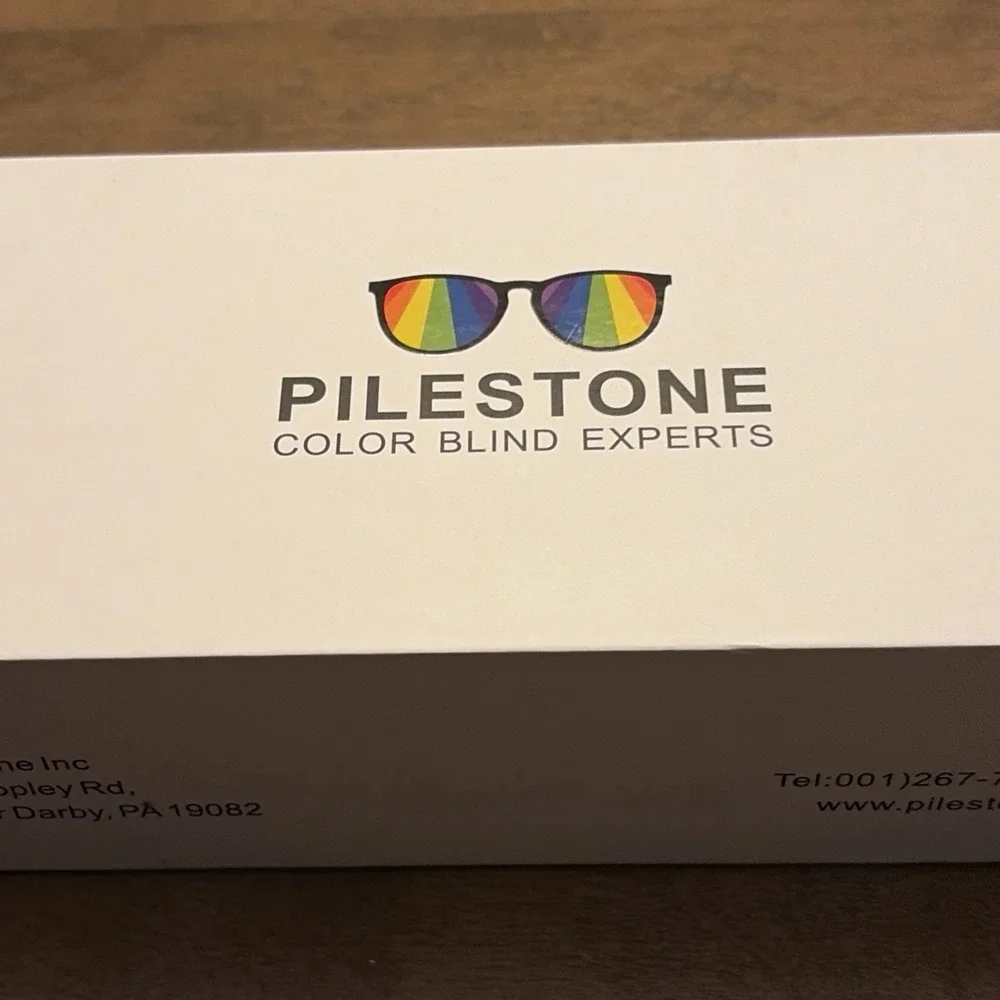 Pilestone TP-035 Lens B Aviator Style Color Blindness Glasses Indoor Outdoor NEW